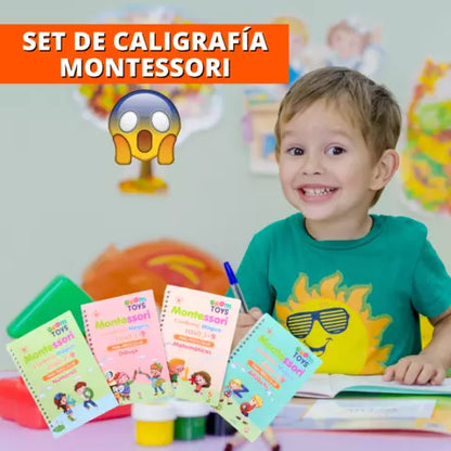 SET 4 LIBROS DE CALIGRAFÍA EN ESPAÑOL OFERTA 2x1