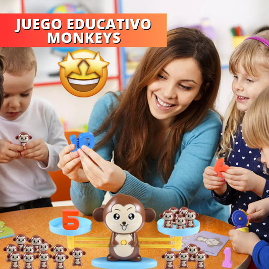 JUGUETE DIDACTIVO PARA NIÑOS - MONKEYS
